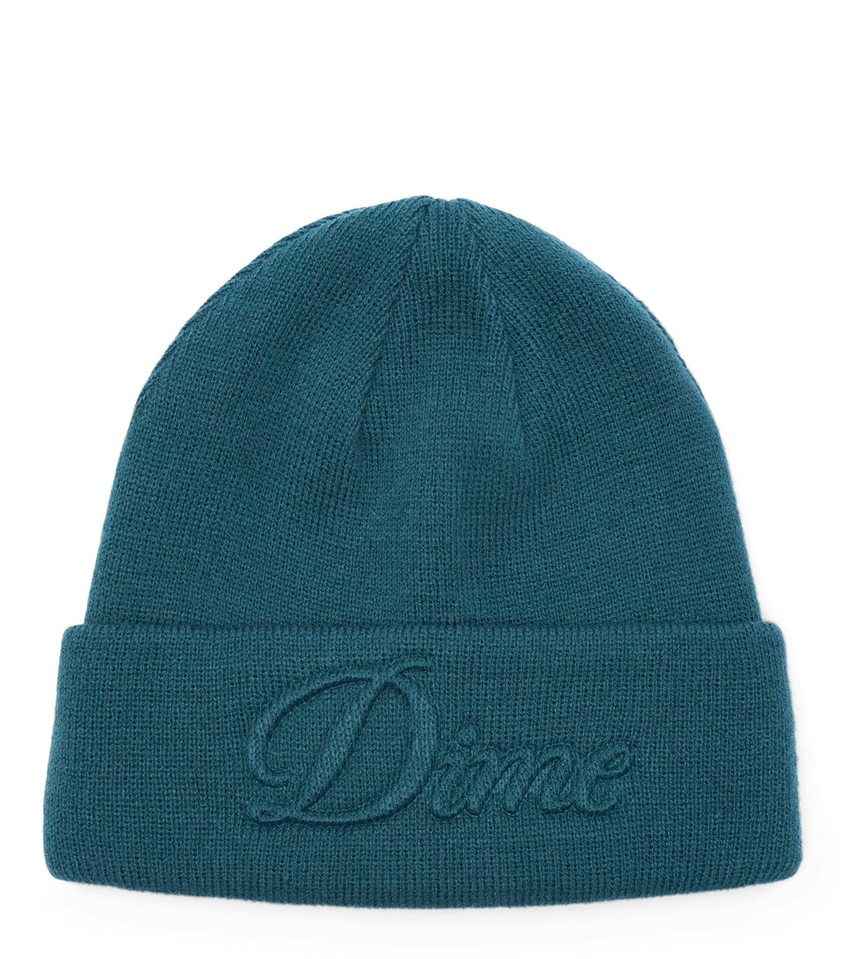 Dime Cursive Fold Beanie Teal