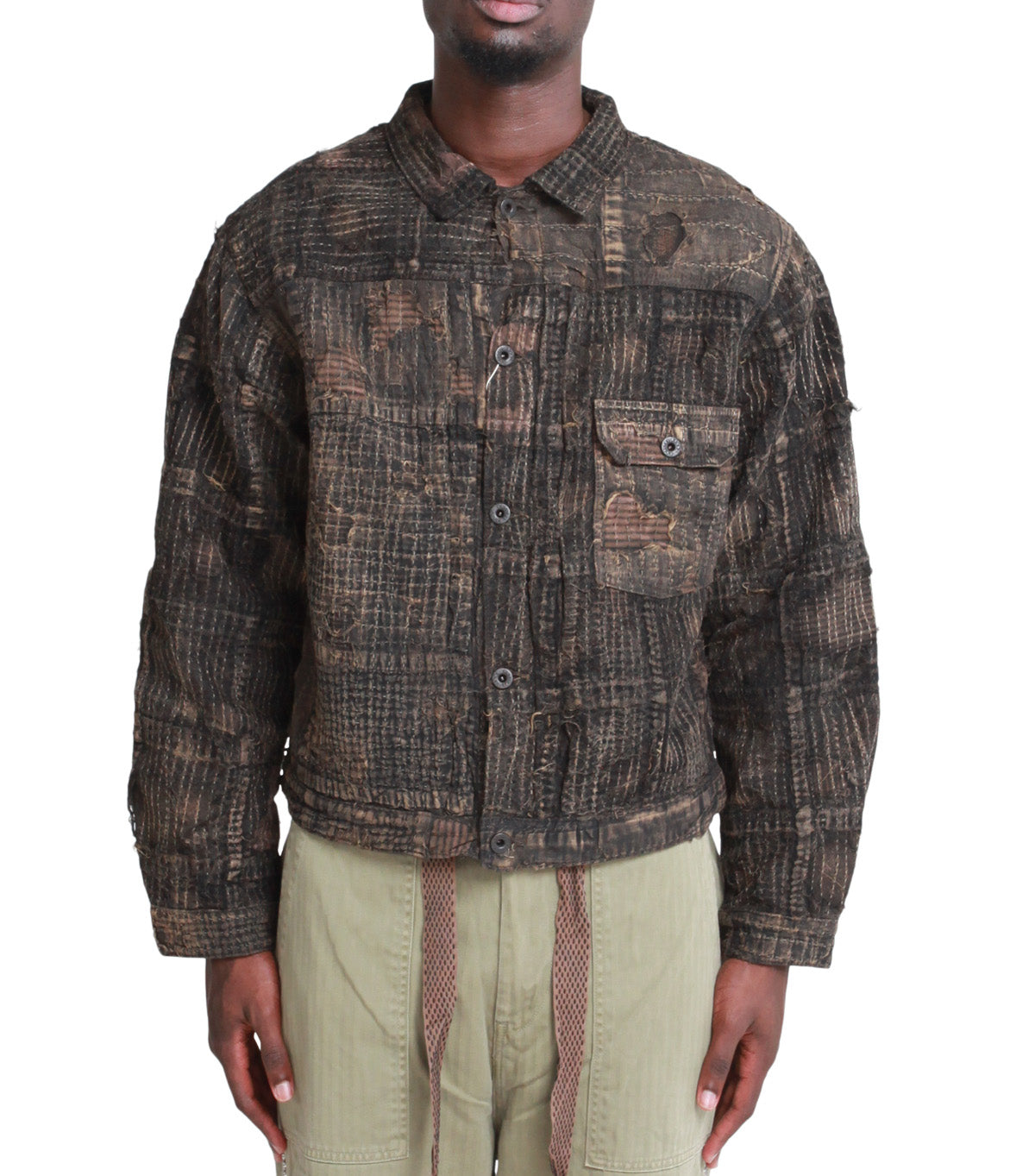 Kapital Black-Tea-Core Boro Spring 1st Jacket Black