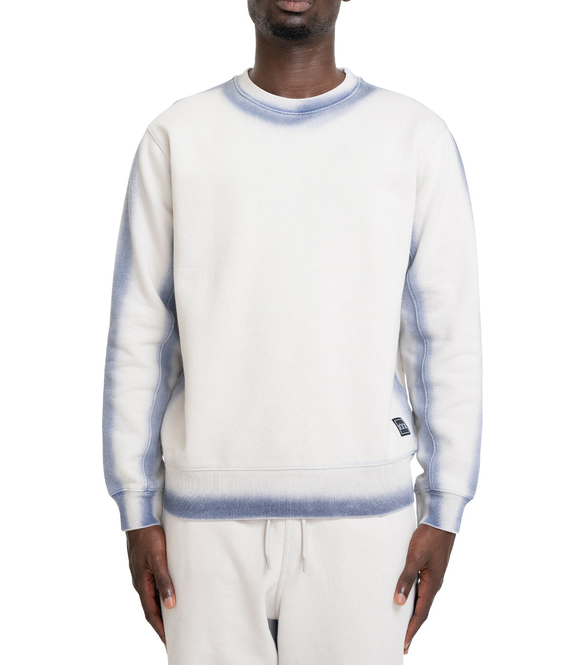 The Trilogy Tapes Overdyed Crew Grey Blue