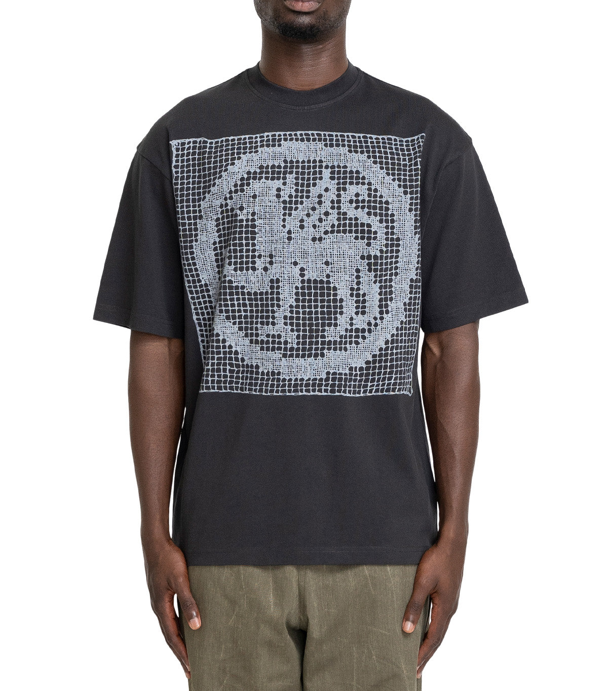 The Trilogy Tapes Filet Lace T-Shirt Black
