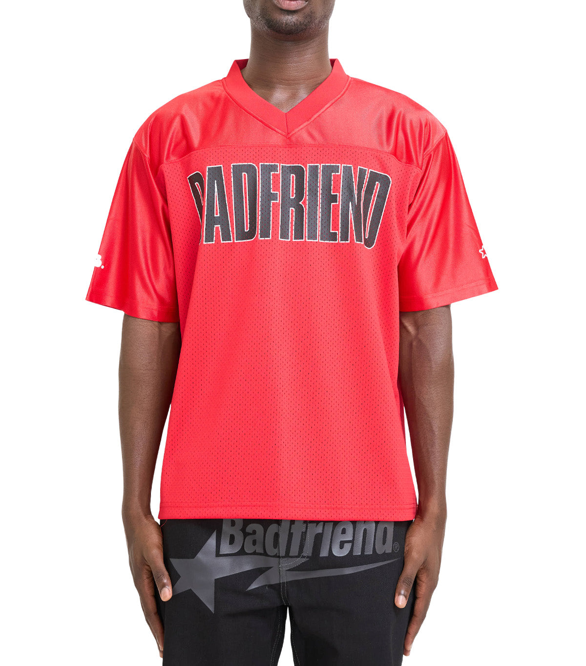 Badfriend Big Logo Football Jersey Red
