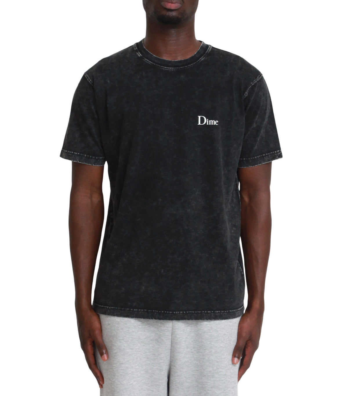 Dime Classic Small Logo T-Shirt Faded Black