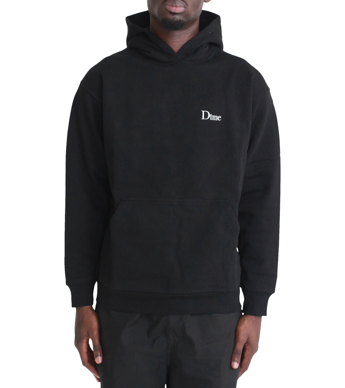 Dime Classic Small Logo Hoodie Black