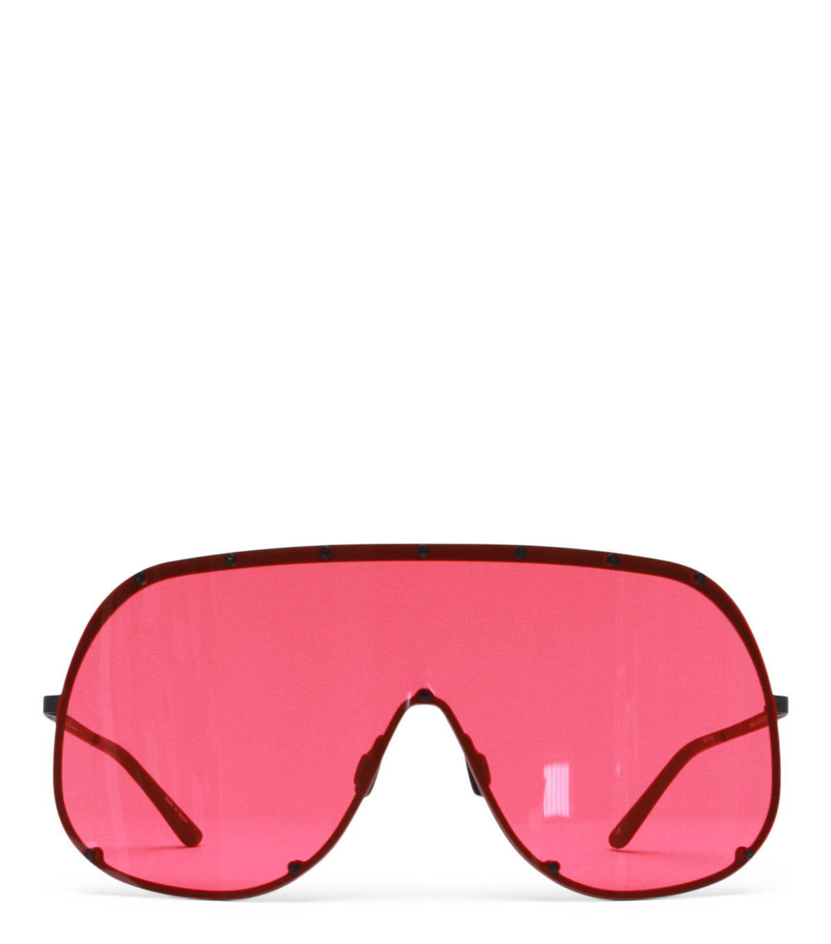 Rick Owens DRKSHDW Sunglasses Shield Black Red