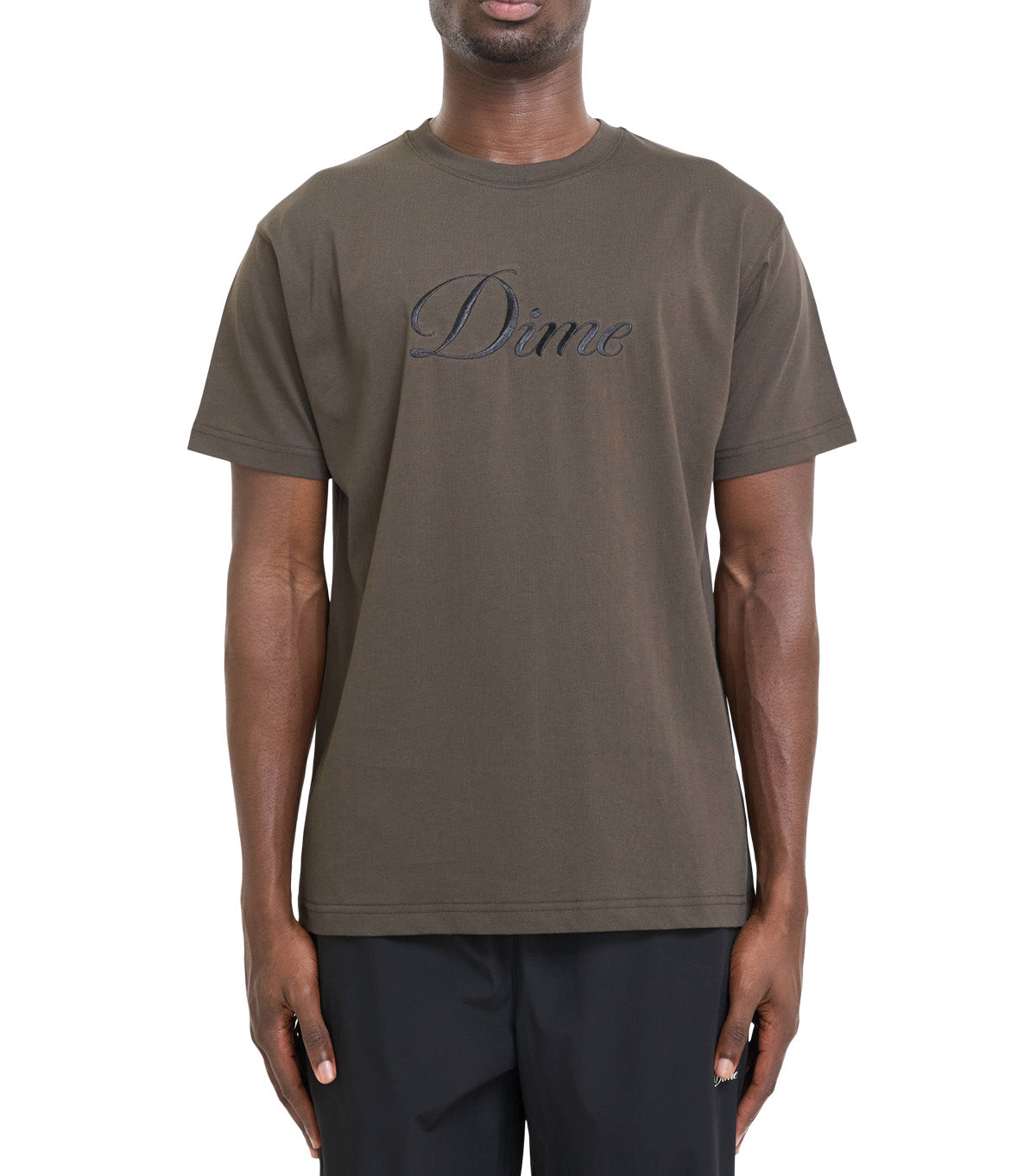 Dime Cursive T-Shirt Vintage Black
