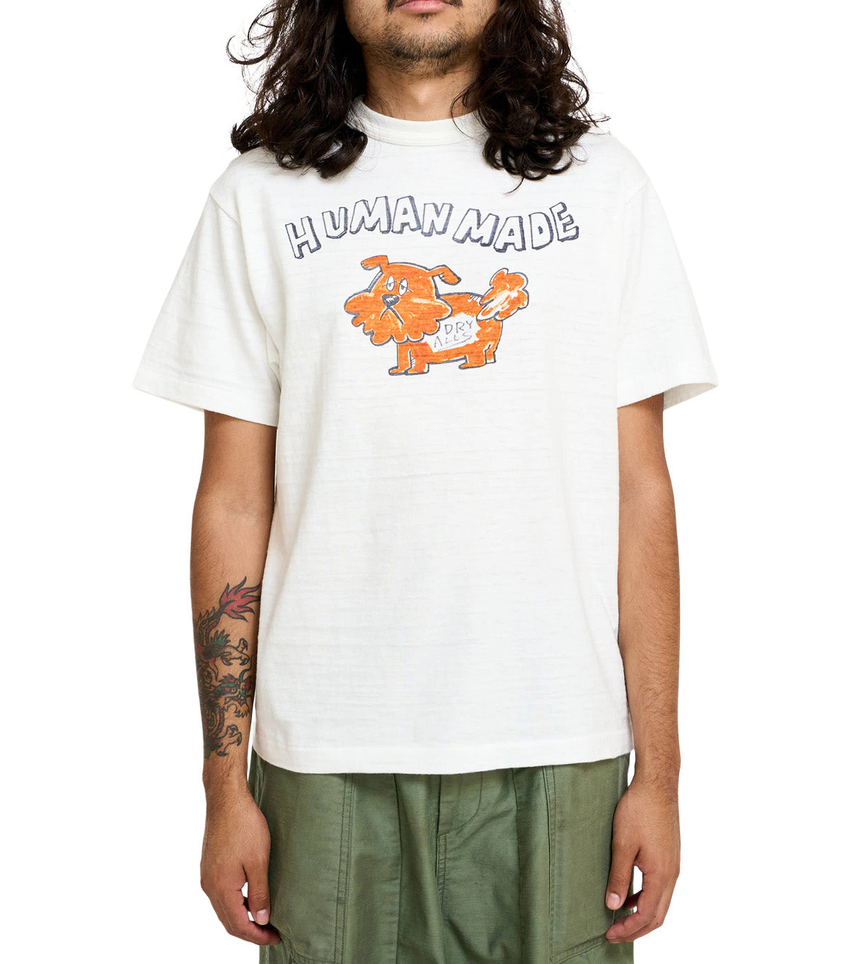 Human Made Cartoon Dog Graphic T-Shirt White – SOMEWHERE