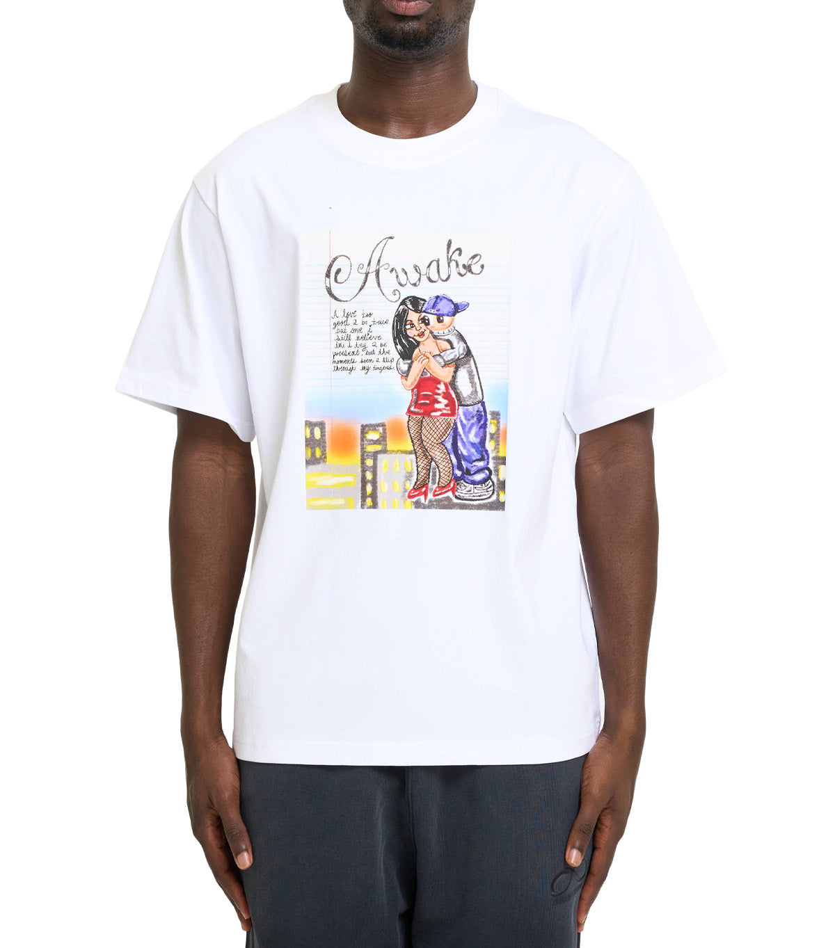 Awake NY Hug T-Shirt White