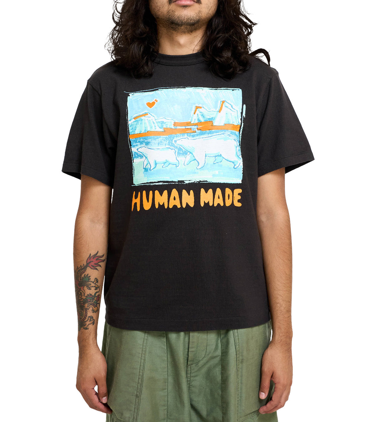 Human Made Polar Bear Graphic T-Shirt Black – SOMEWHERE