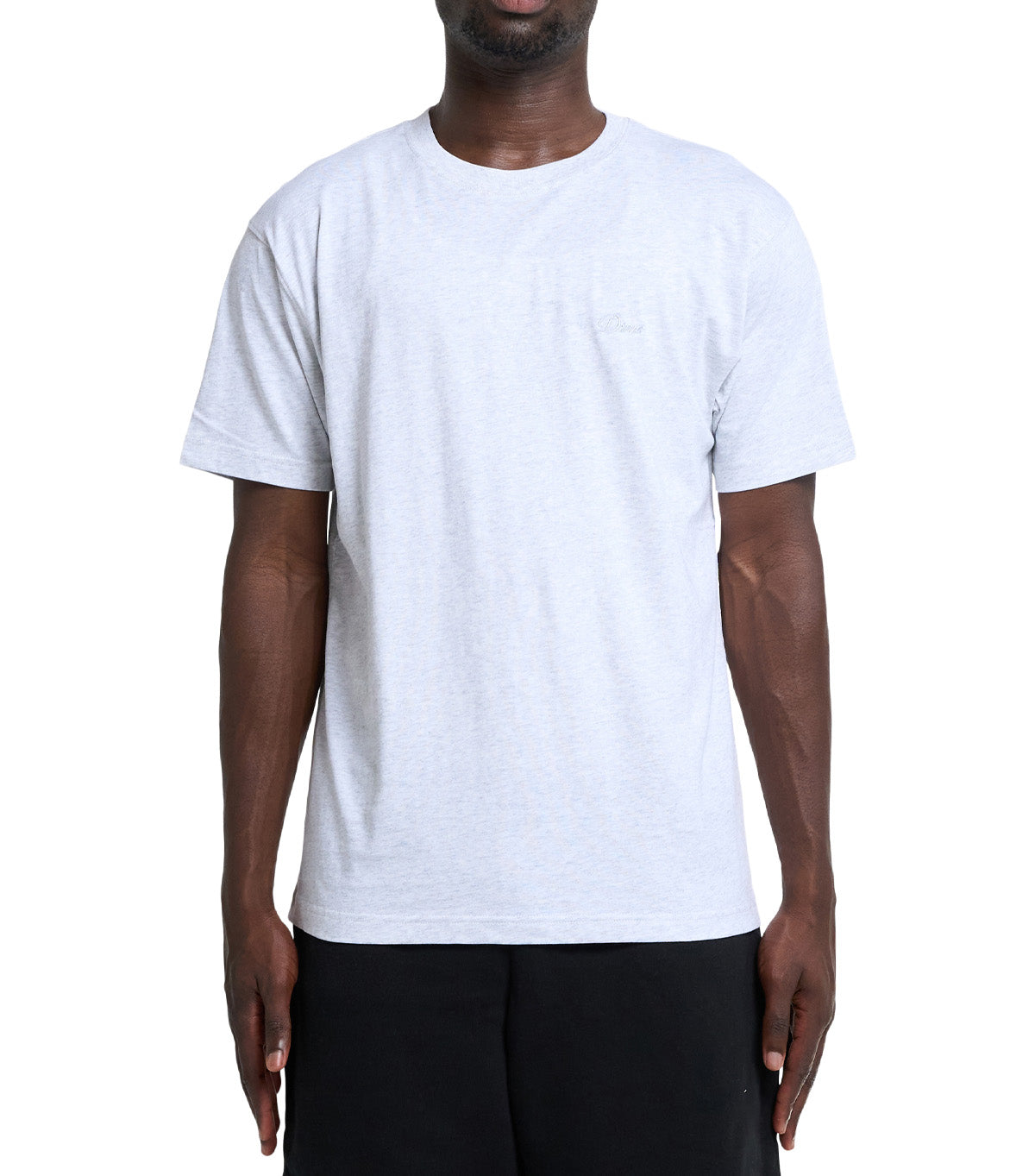 Dime Cursive Small Logo T-Shirt Ash