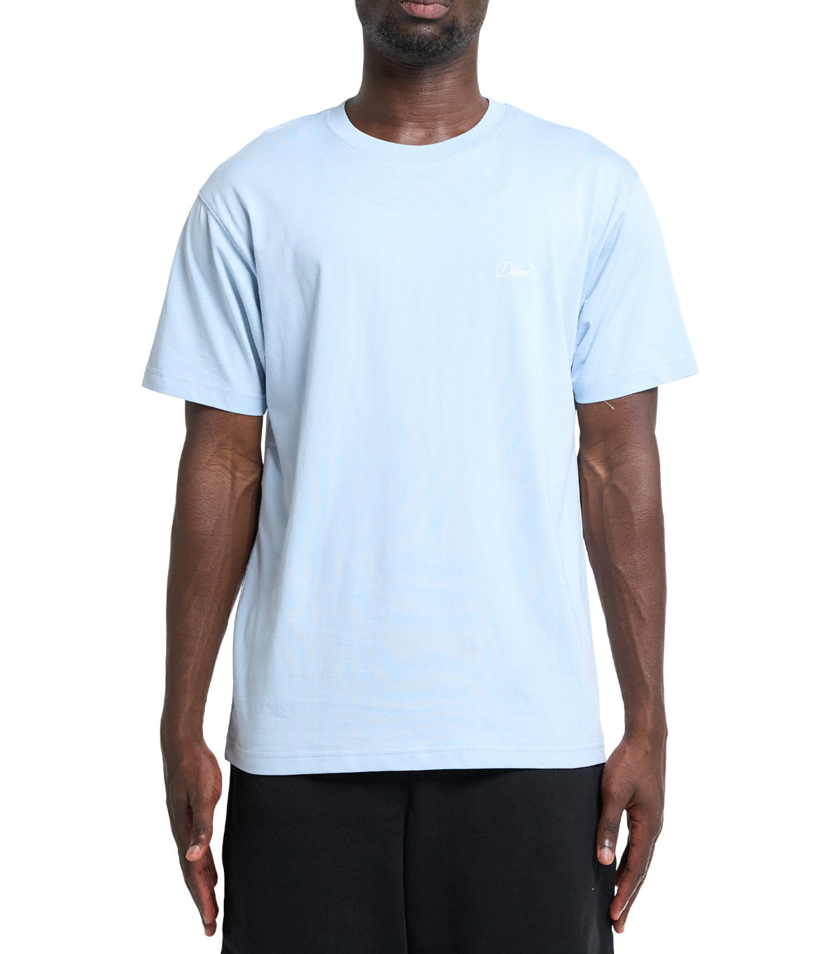 Dime Cursive Small Logo T-Shirt Blue Fog