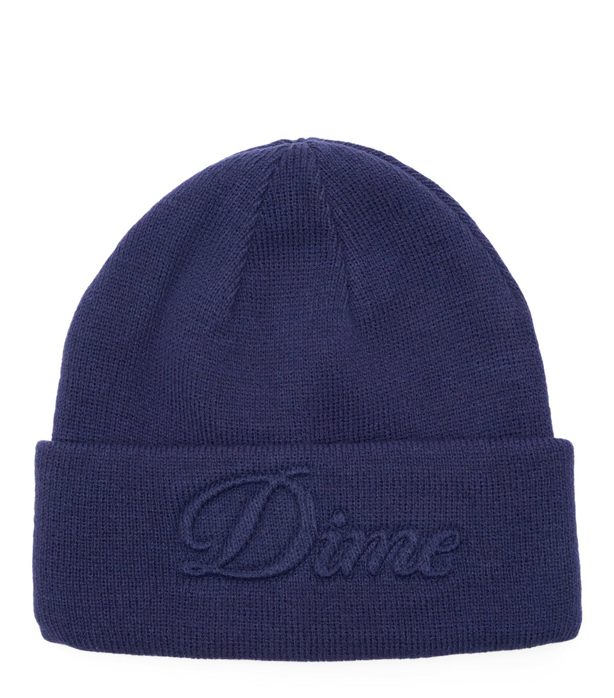 Dime Cursive Fold Beanie Navy