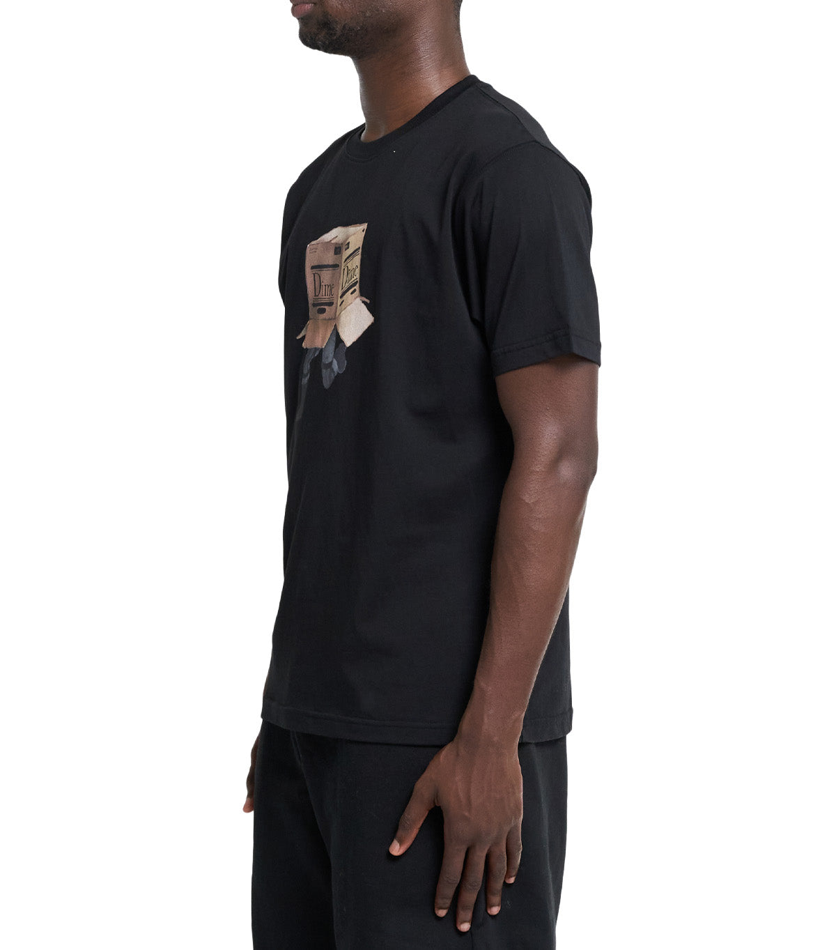 Dime Solid T-Shirt Black