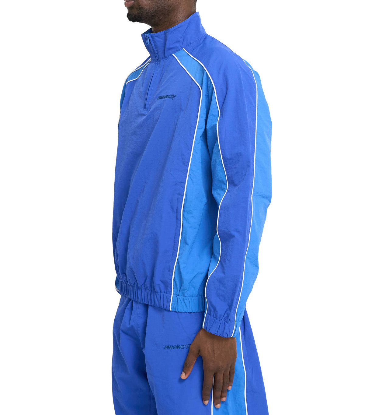 Awake NY Quarter Zip Track Jacket Navy