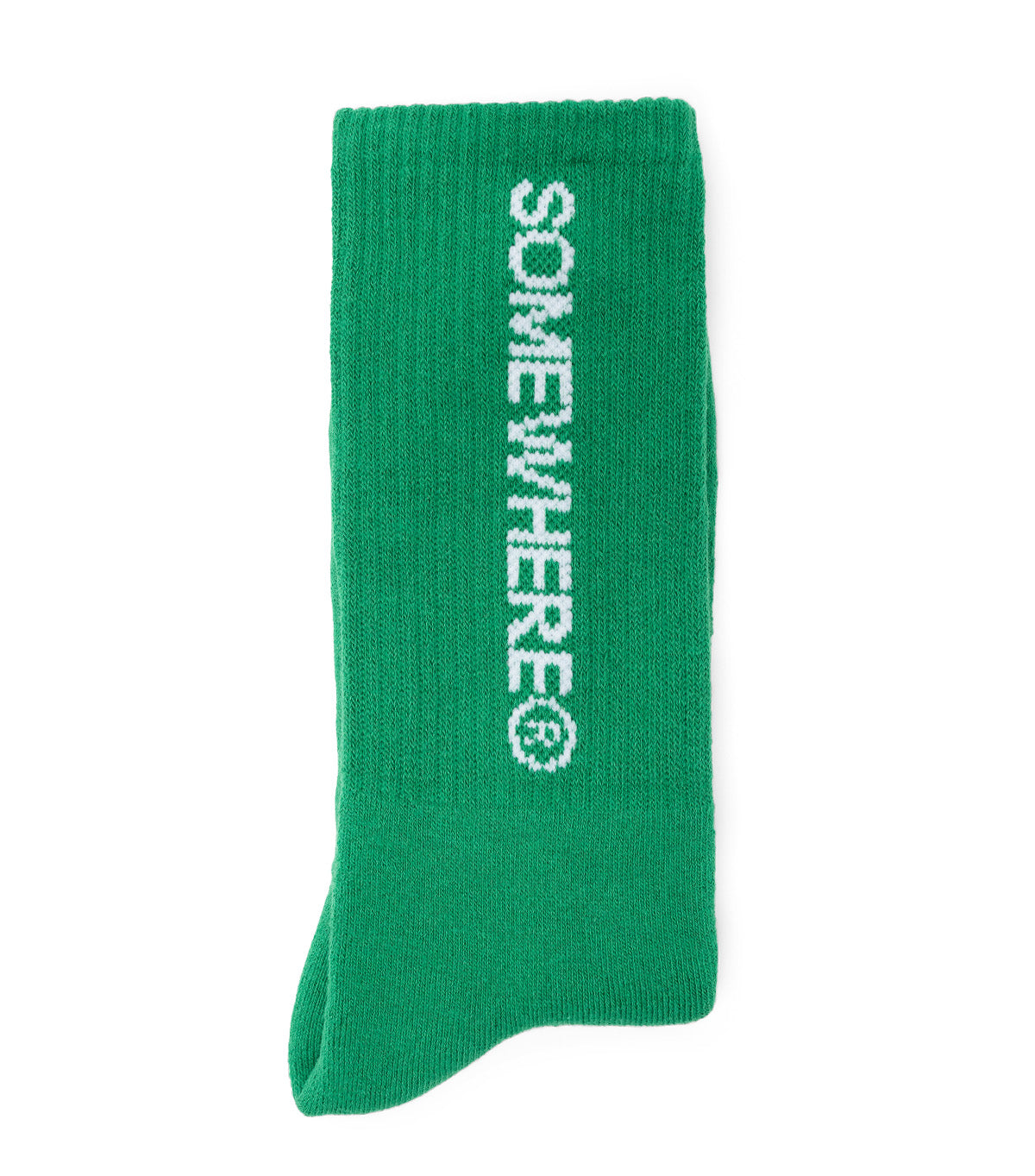 SOMEWHERE Original Crew Socks Green