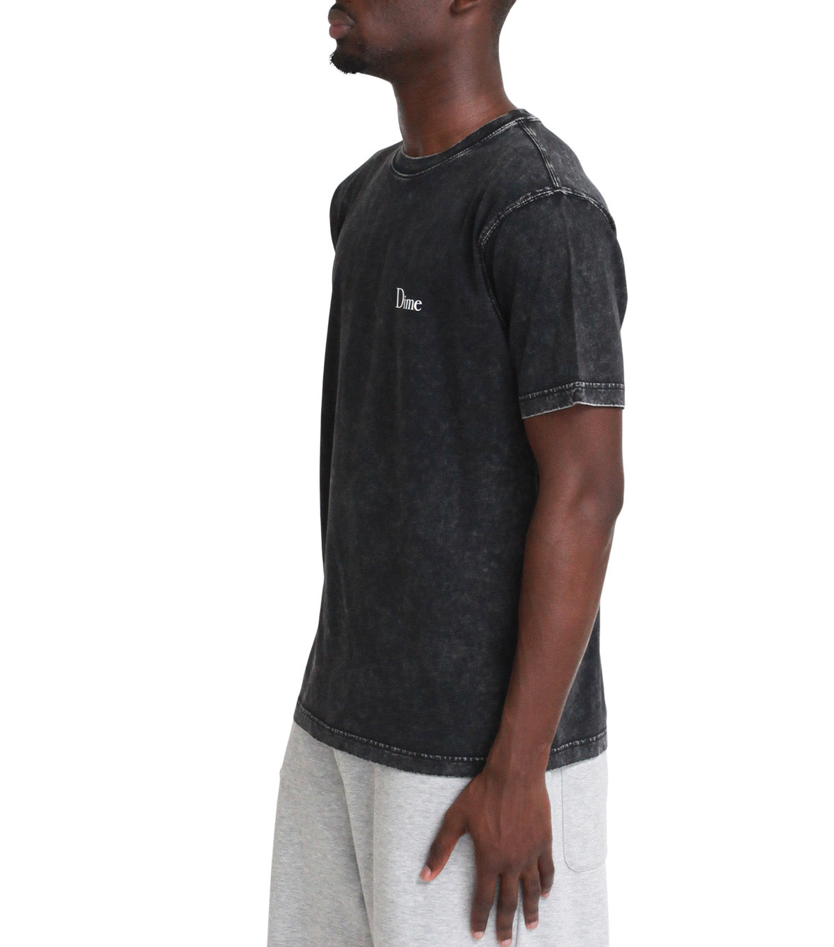 Dime Classic Small Logo T-Shirt Faded Black