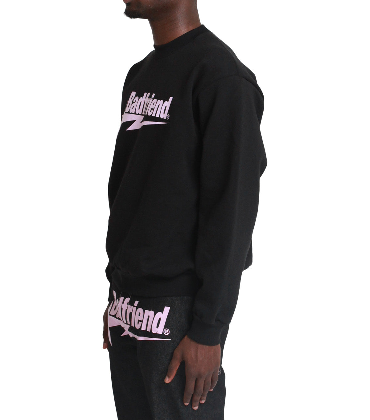 Badfriend Star Crewneck Black Pink