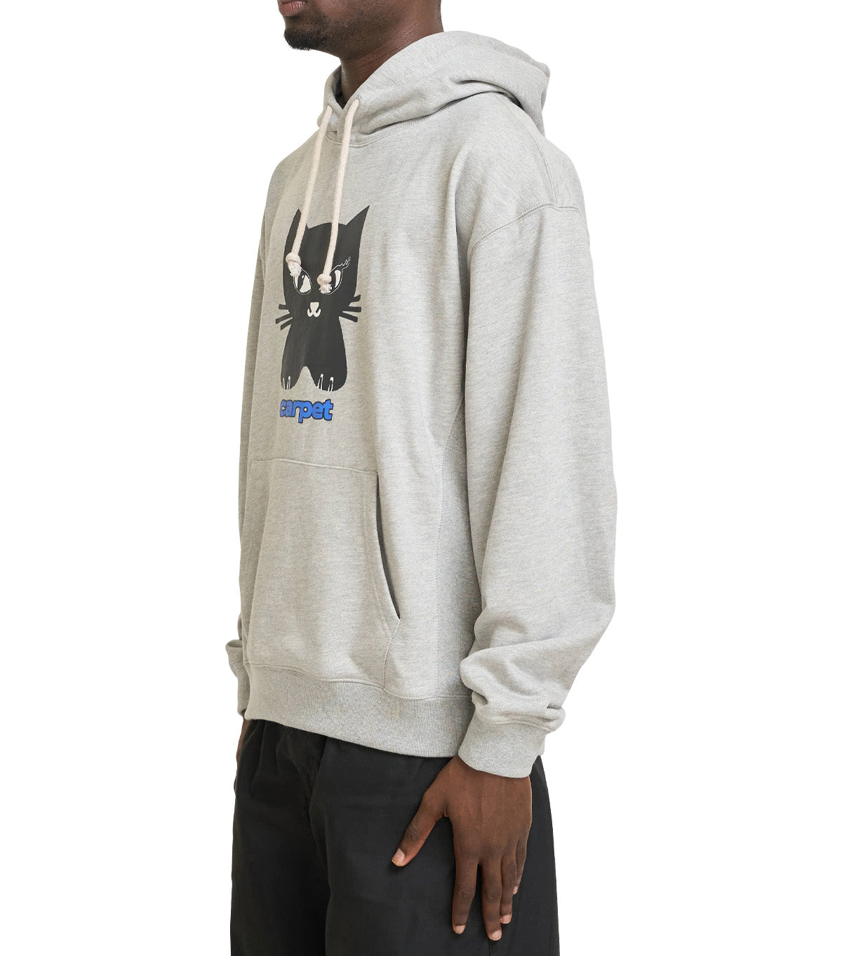 Carpet Company Cat Hoodie Grey