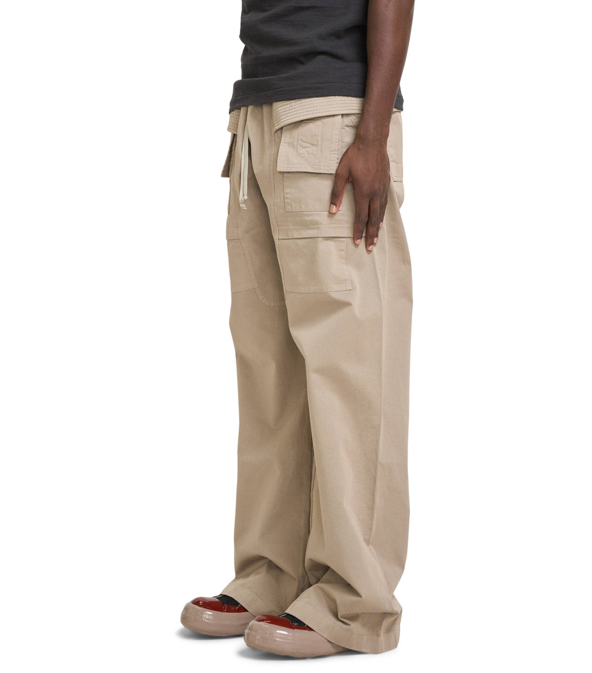 Rick Owens DRKSHDW Creatch Wide Cargo Dirty Pearl