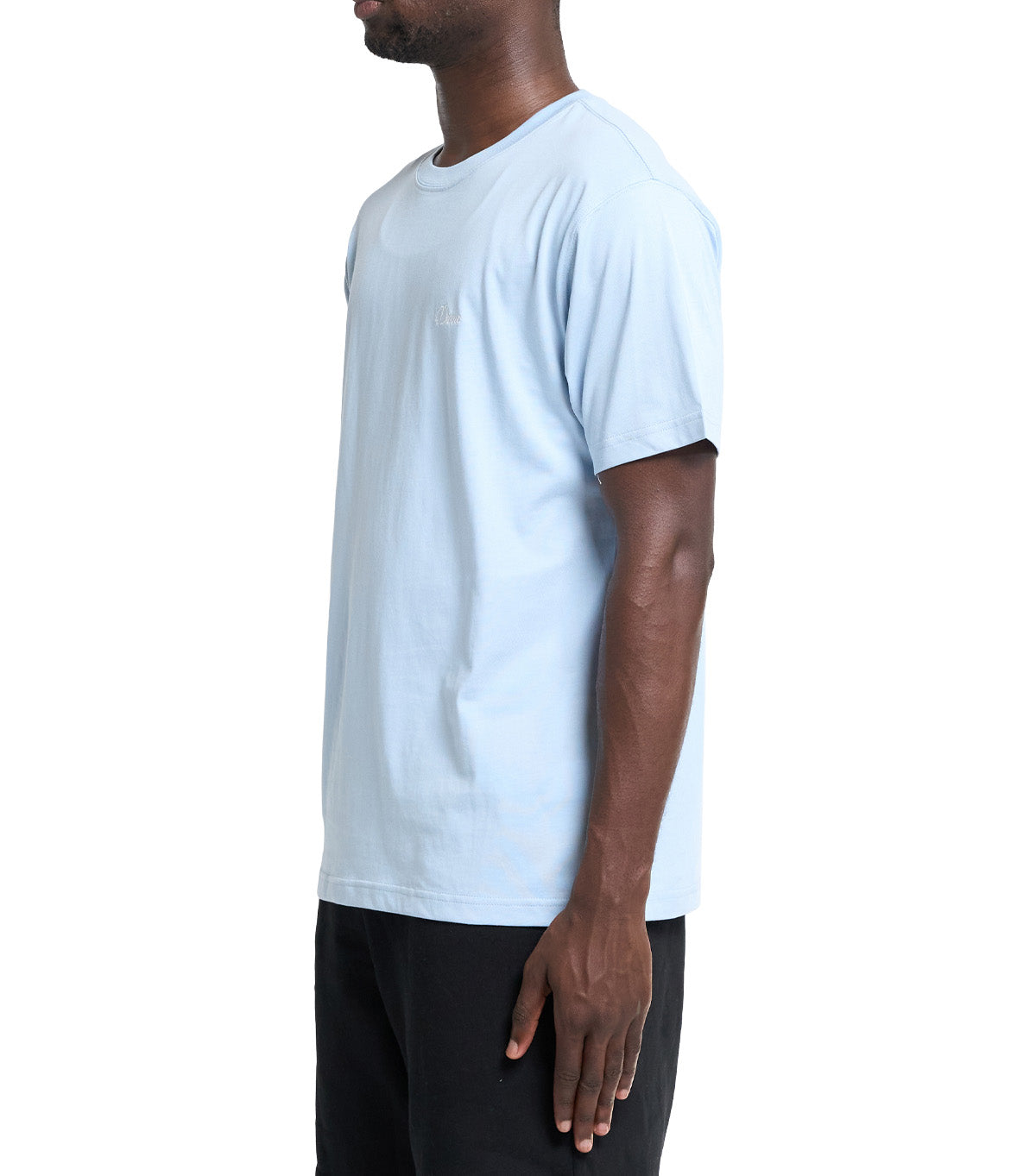 Dime Cursive Small Logo T-Shirt Blue Fog