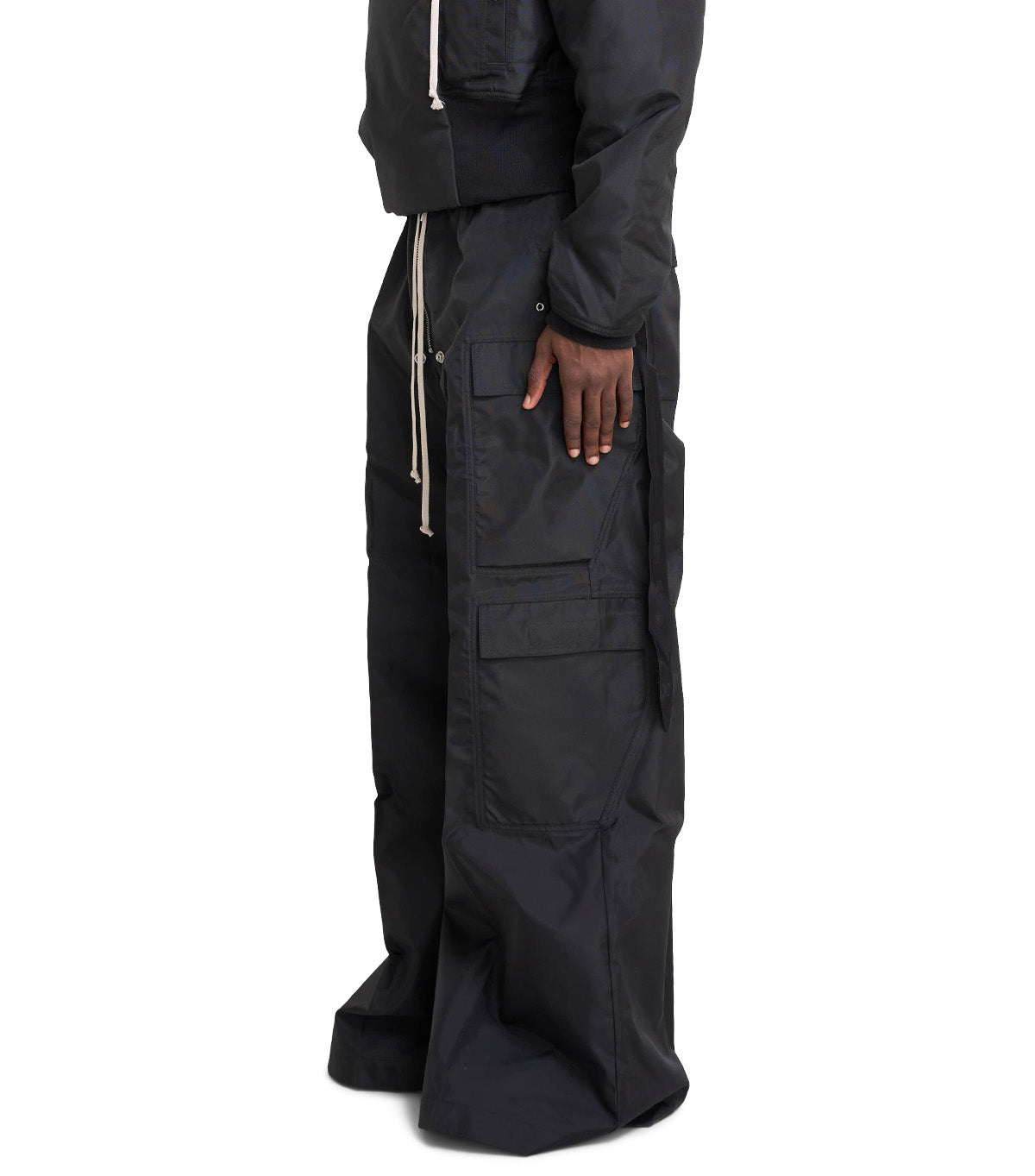 Rick Owens DRKSHDW Double Cargo Jumbo Belas Black
