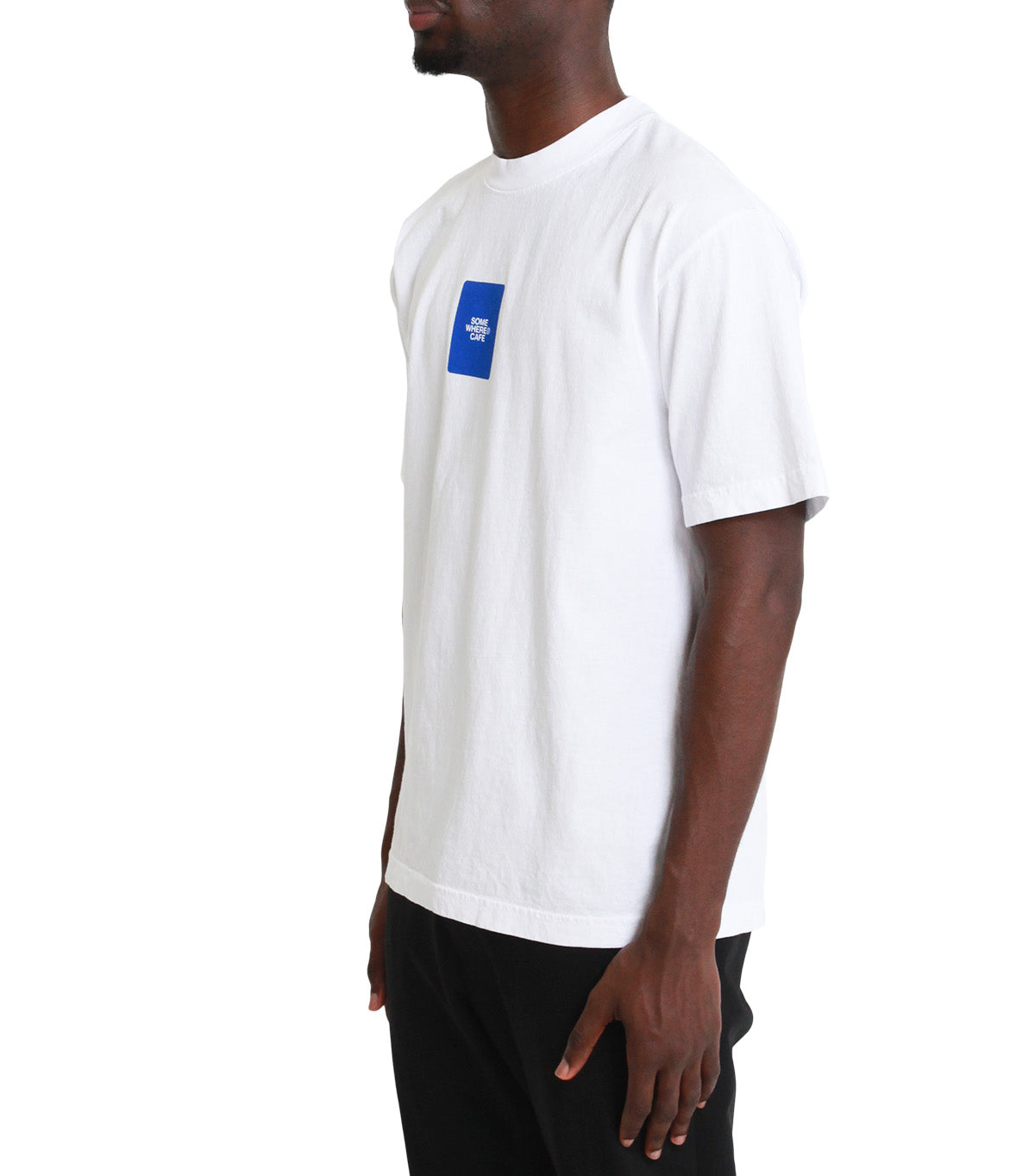 SOMEWHERE Cafe Cup T-Shirt White