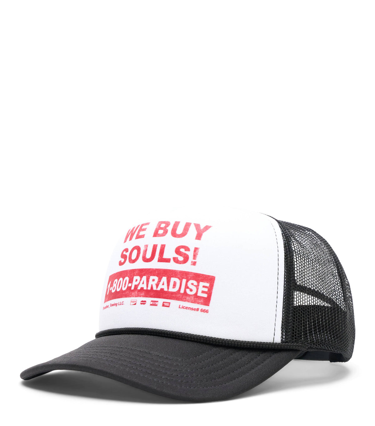 Paradise We Buy Souls Trucker Hat Black