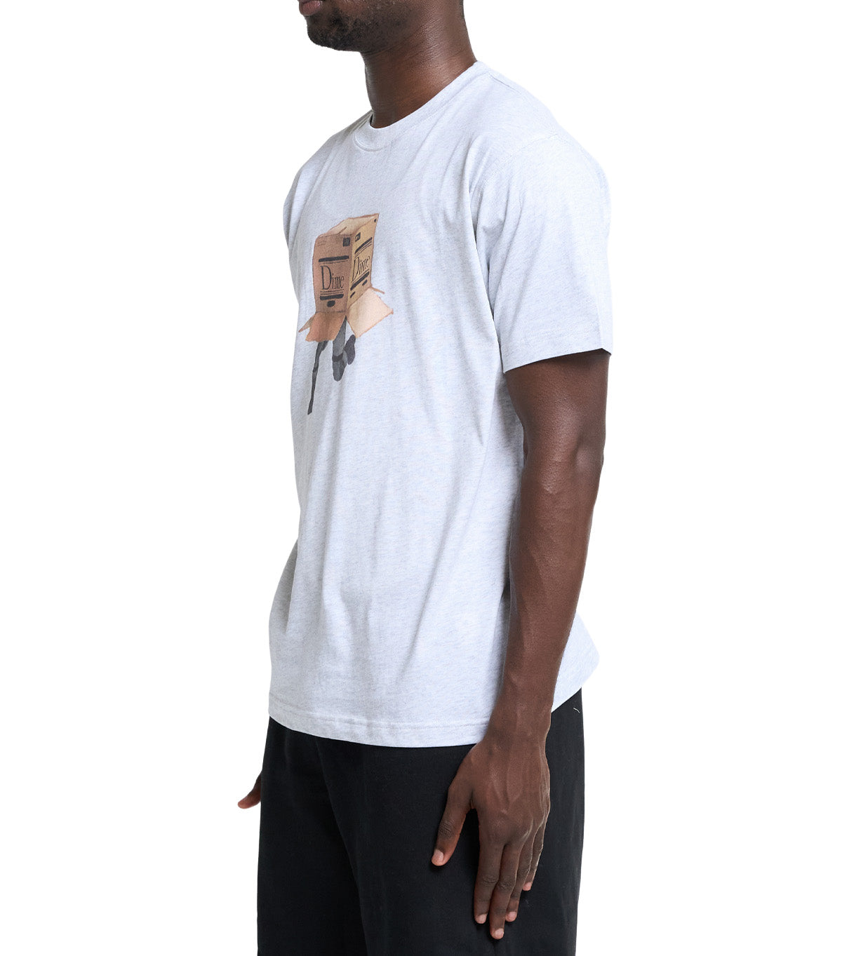 Dime Solid T-Shirt Ash