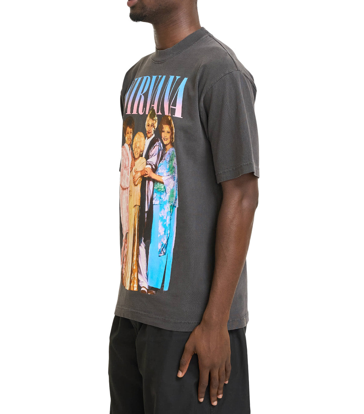 IRAK Nirvana Girl T-Shirt Off Black