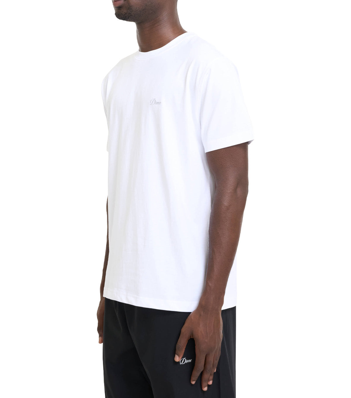 Dime Cursive Small Logo T-Shirt White