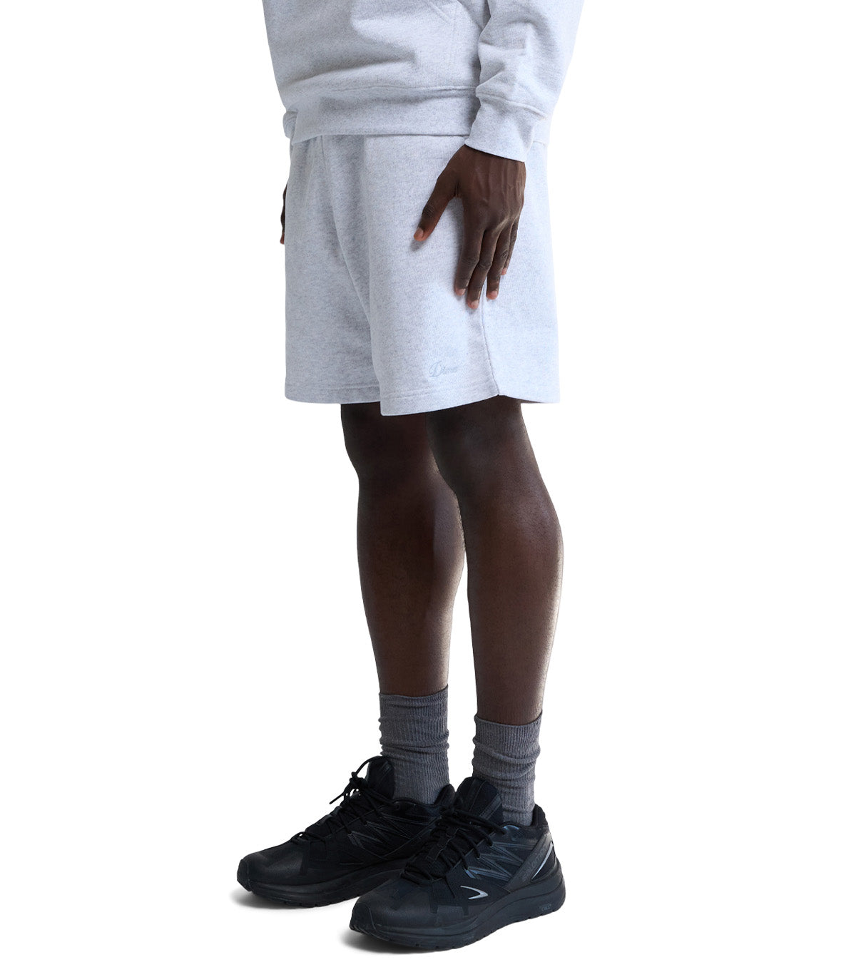 Dime Cursive Small Logo Sweatshorts Ash