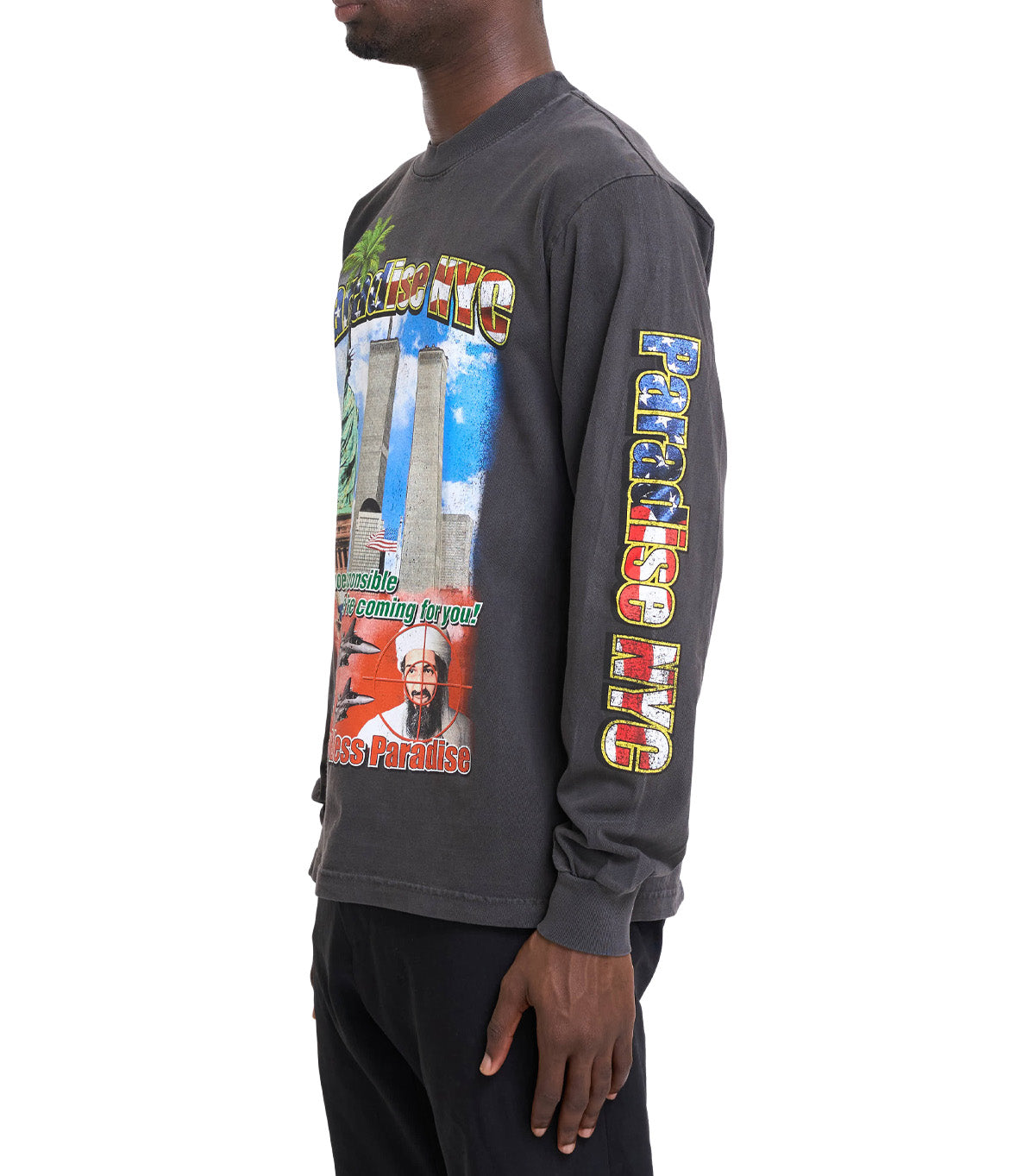 Paradise God Bless Paradise T-Shirt Black