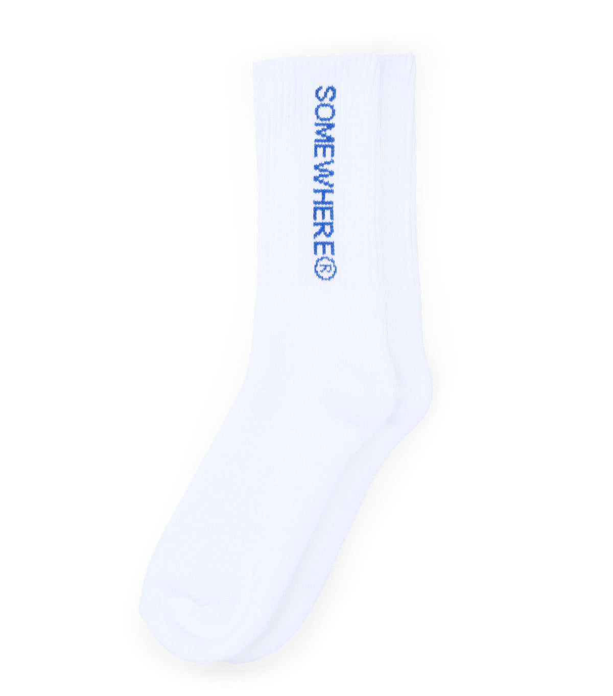 SOMEWHERE Original Crew Socks White