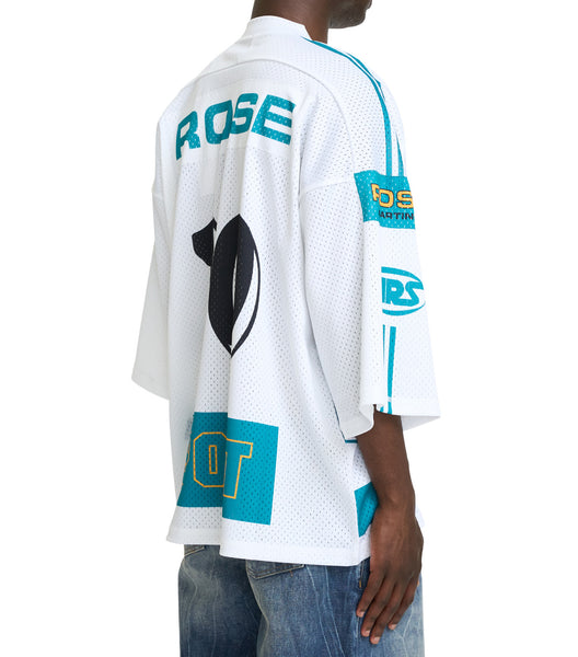 Martine Rose Oversized Football Top White | SOMEWHERE®