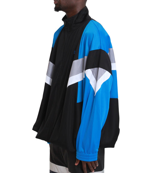 MARTINE ROSE ジャージ ジャケット ブラック/ブルー L Martine Rose Compressed Track Jacket Black Blue | SOMEWHERE®