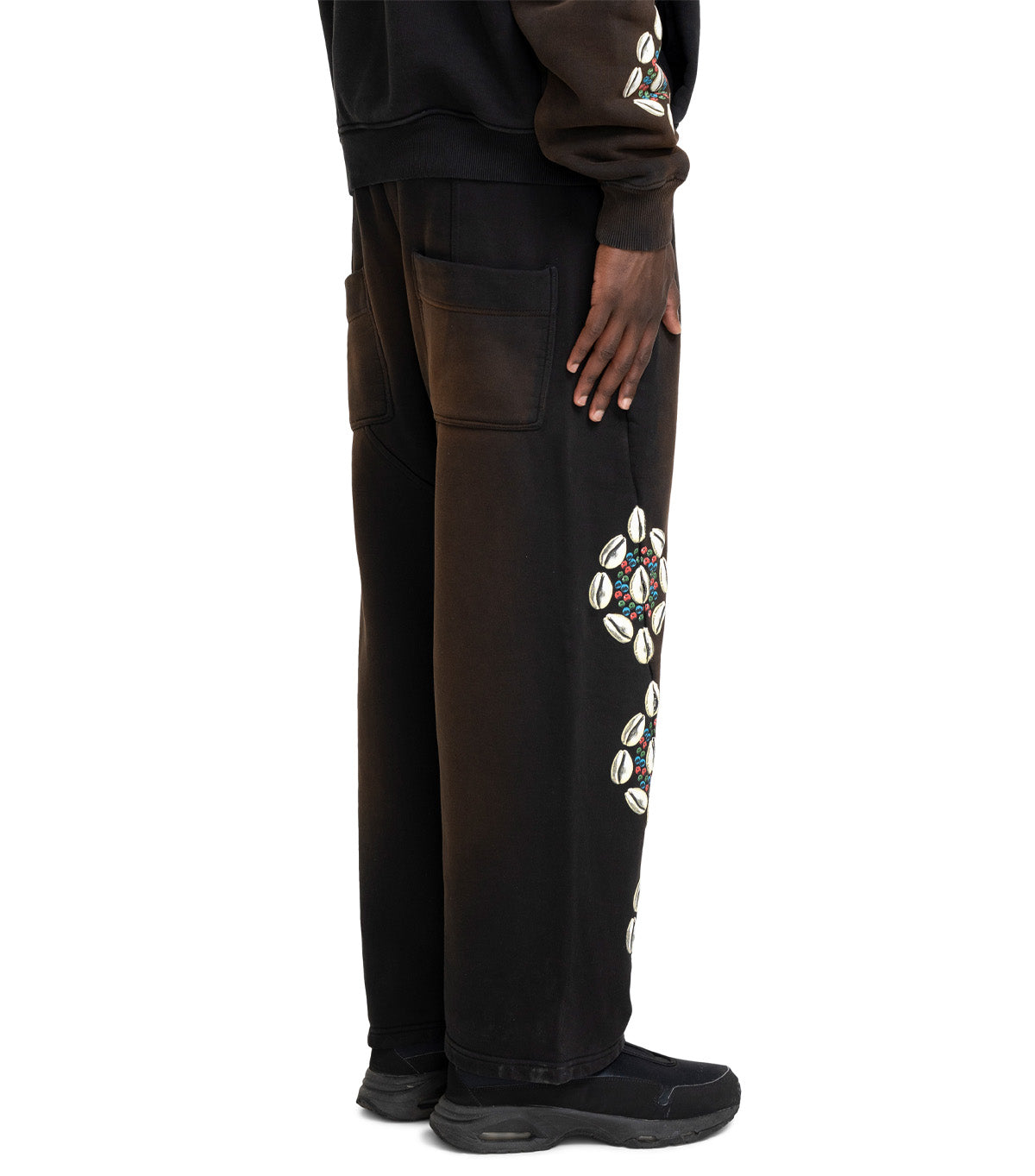 Barriers Barrera Cowrie Shell Sweatpants Black