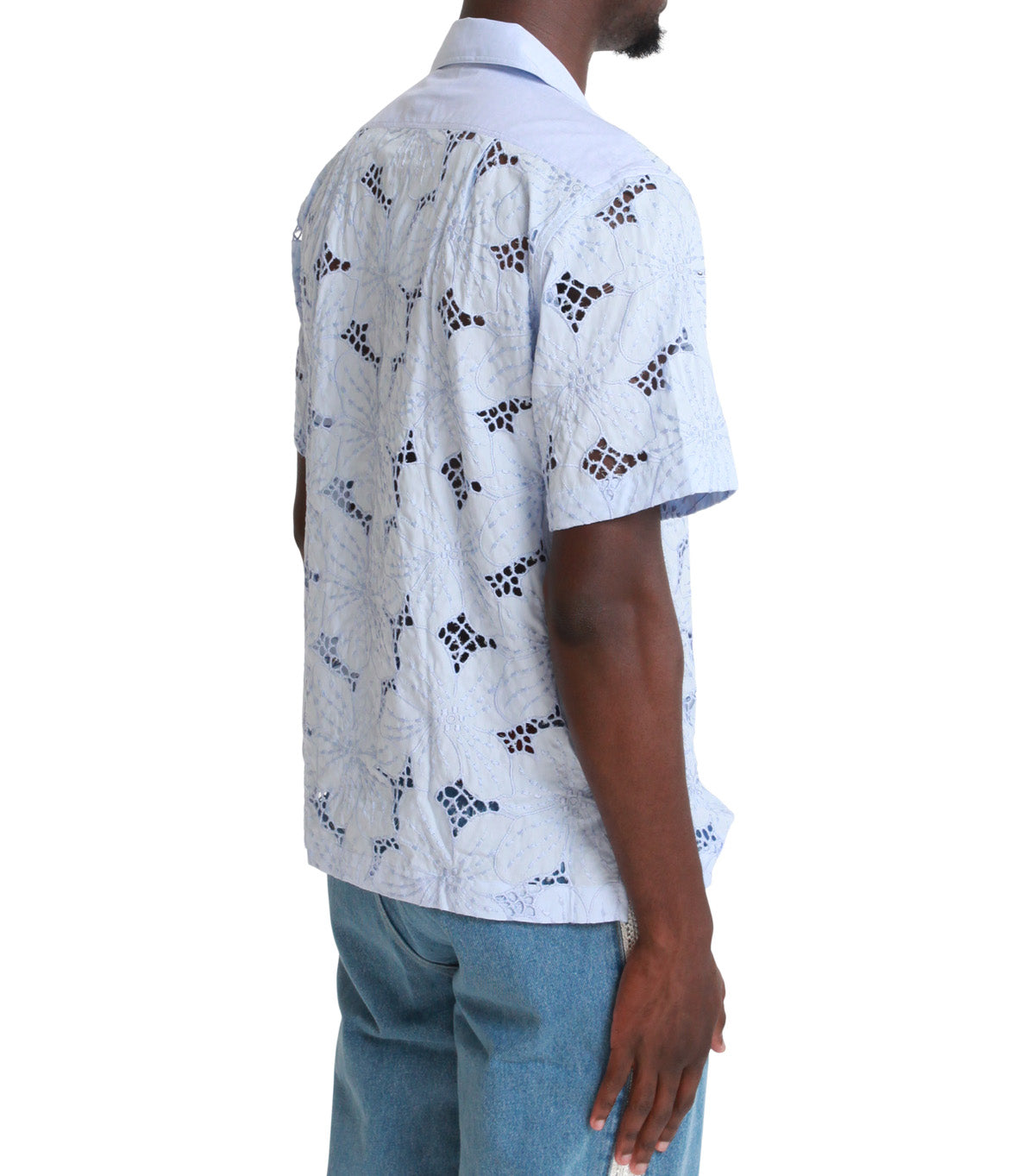 Wales Bonner Highlife Bowling Shirt Light Blue