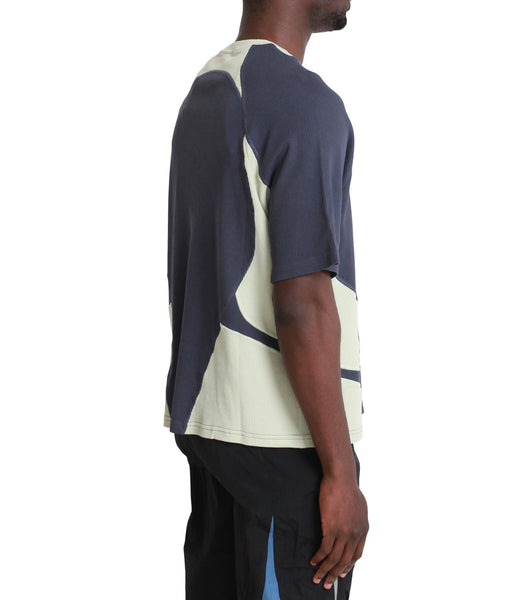 _J.L - A.L_ Waffle Facet Short Sleeve Green Slate | SOMEWHERE®