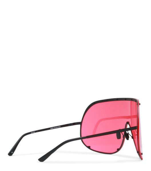 Rick Owens DRKSHDW Sunglasses Shield Black Red