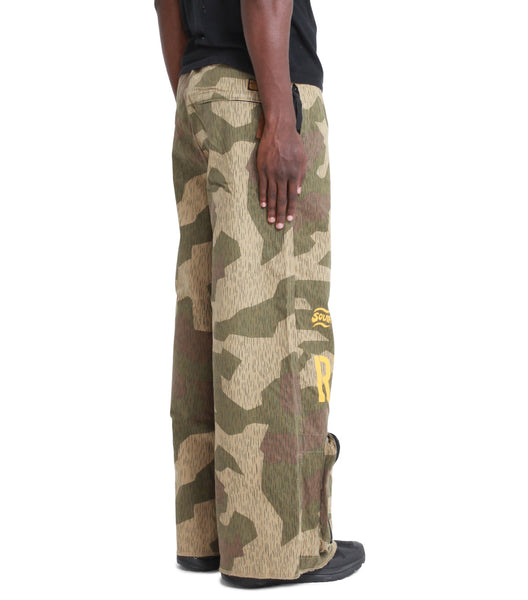 KAPITAL camouflage pants サイズ2 KAPITAL Wide-Leg Camouflage-Print Herringbone Cotton