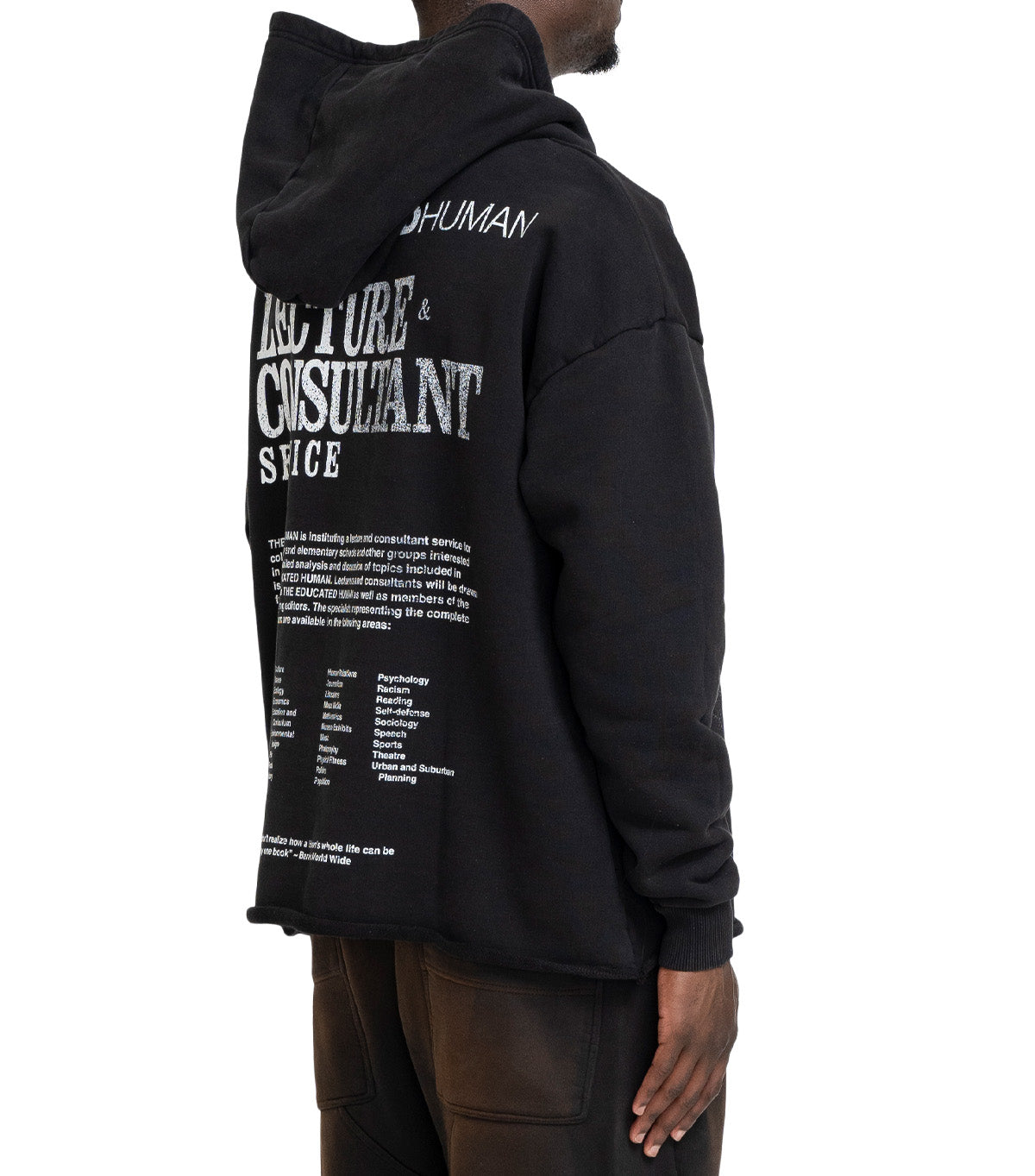 Barriers Barrera Educated Human Hoodie Black