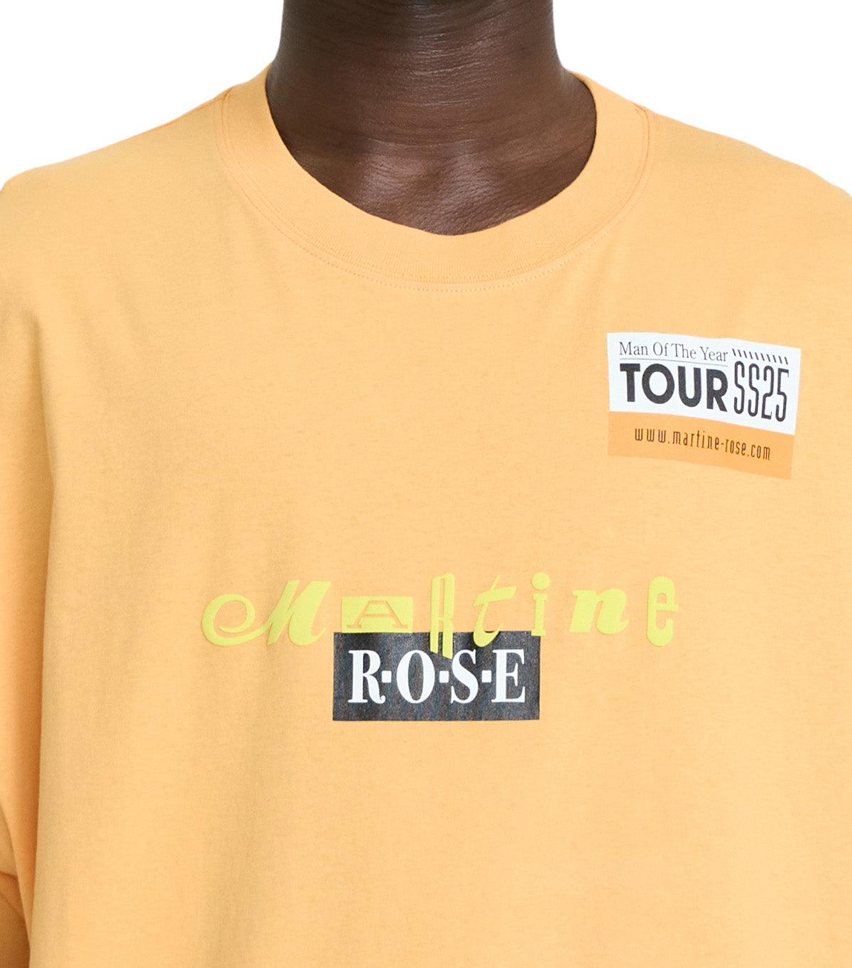 Martine Rose Short Sleeve Oversized T-Shirt Orange