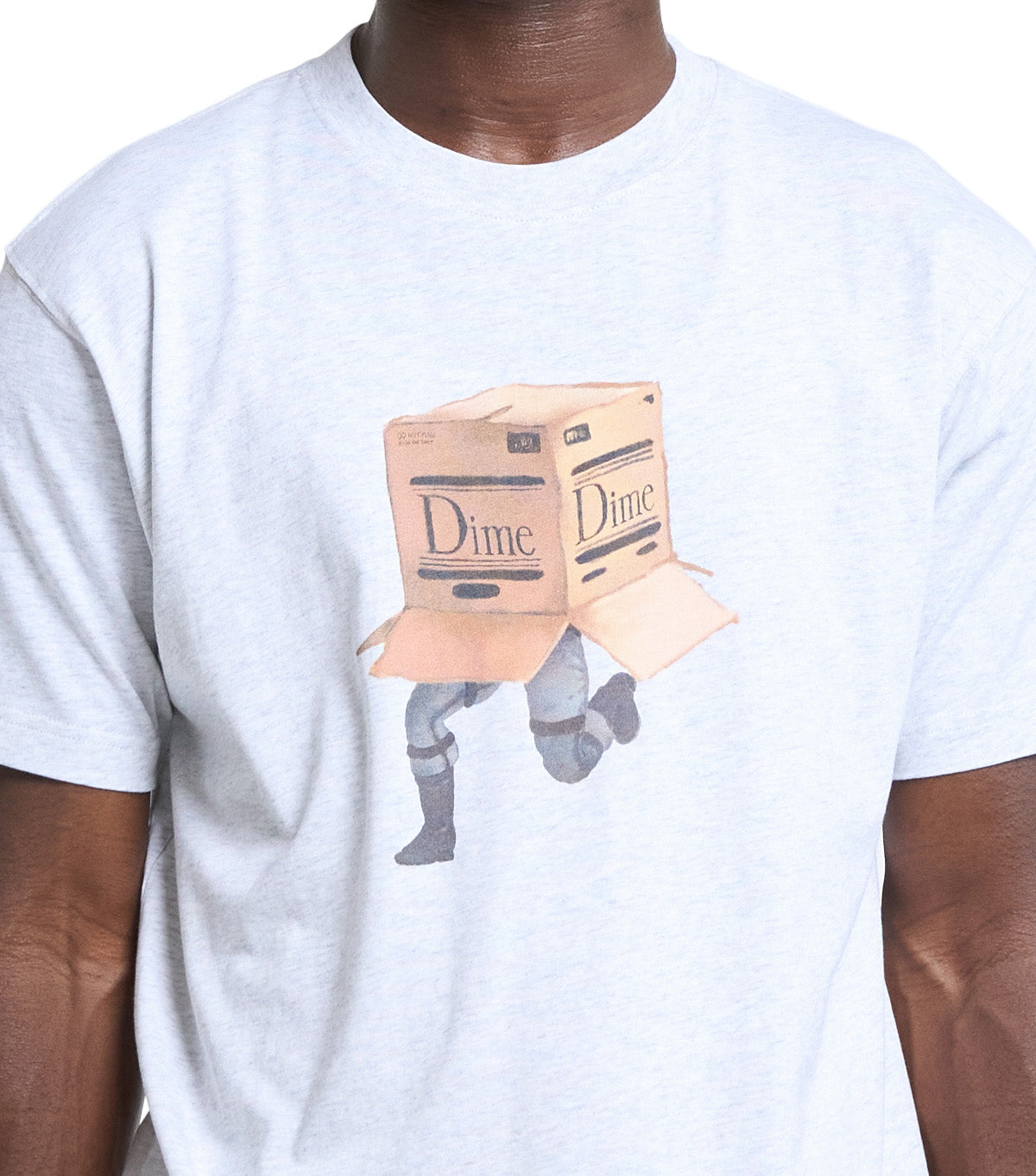 Dime Solid T-Shirt Ash