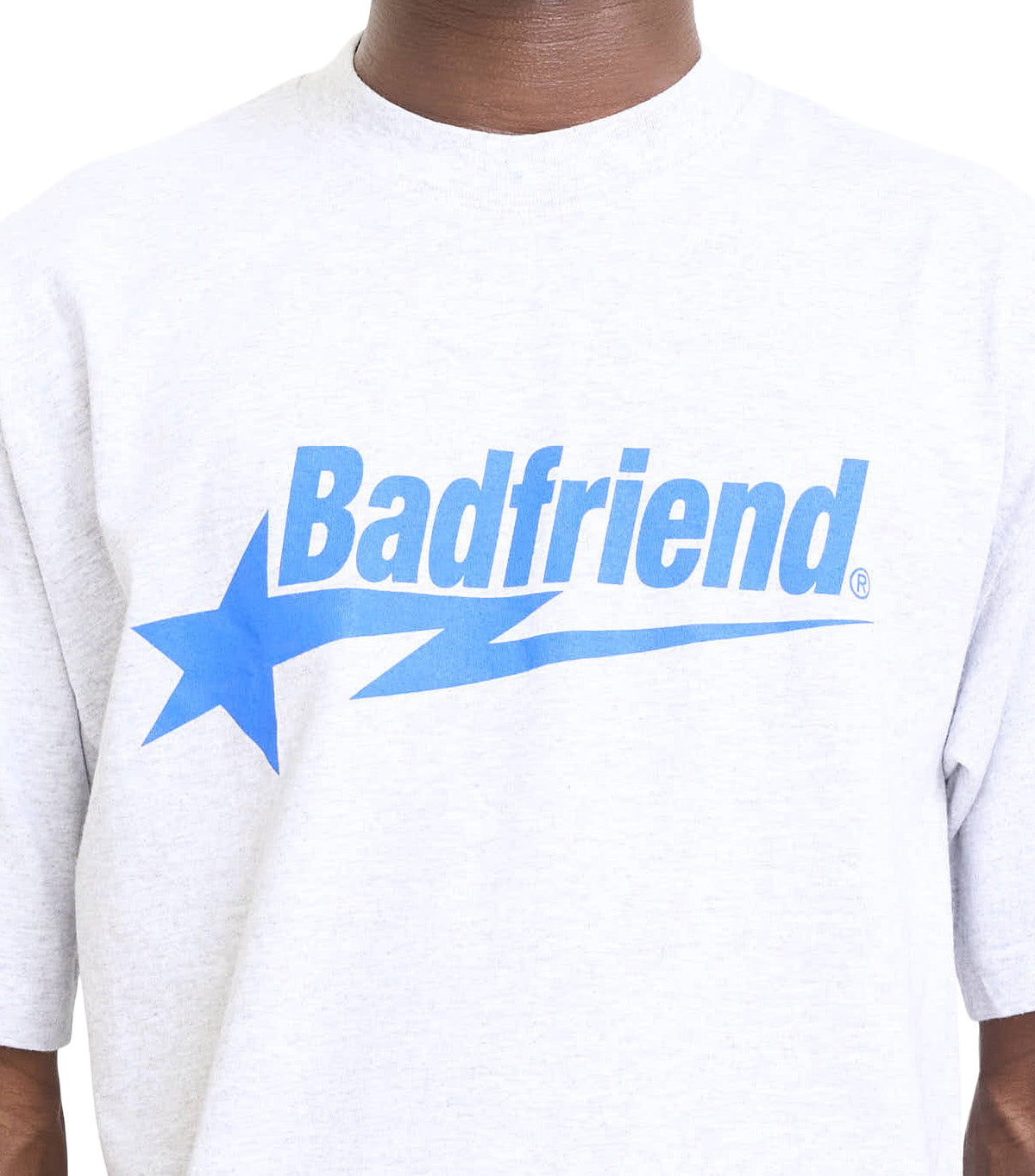 Badfriend Star Logo T-Shirt Heather Grey