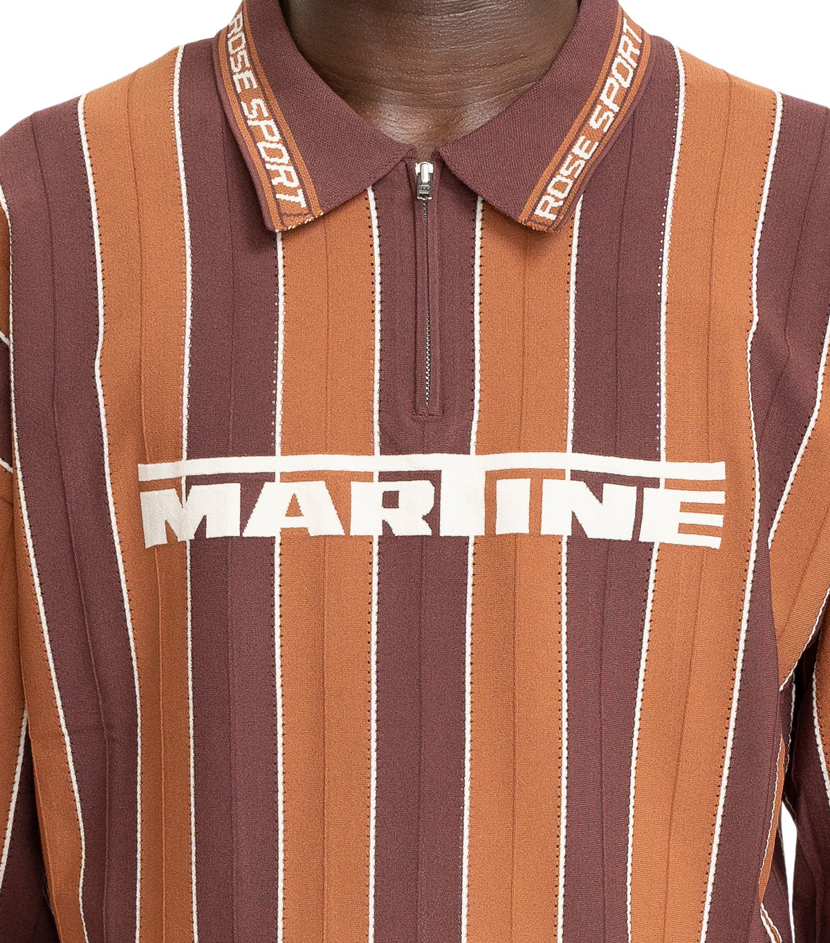 Martine Rose Logo Polo Brown