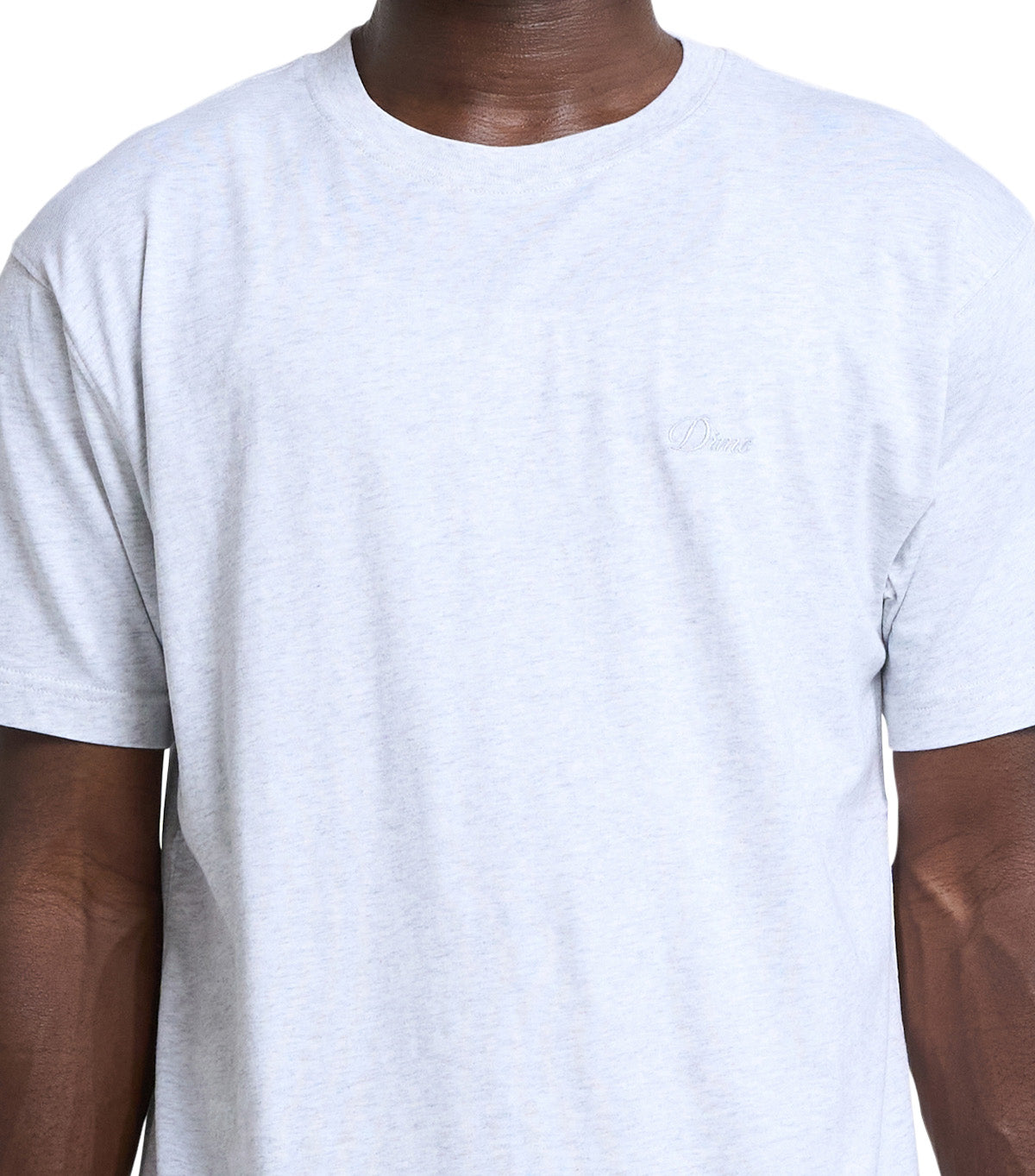 Dime Cursive Small Logo T-Shirt Ash