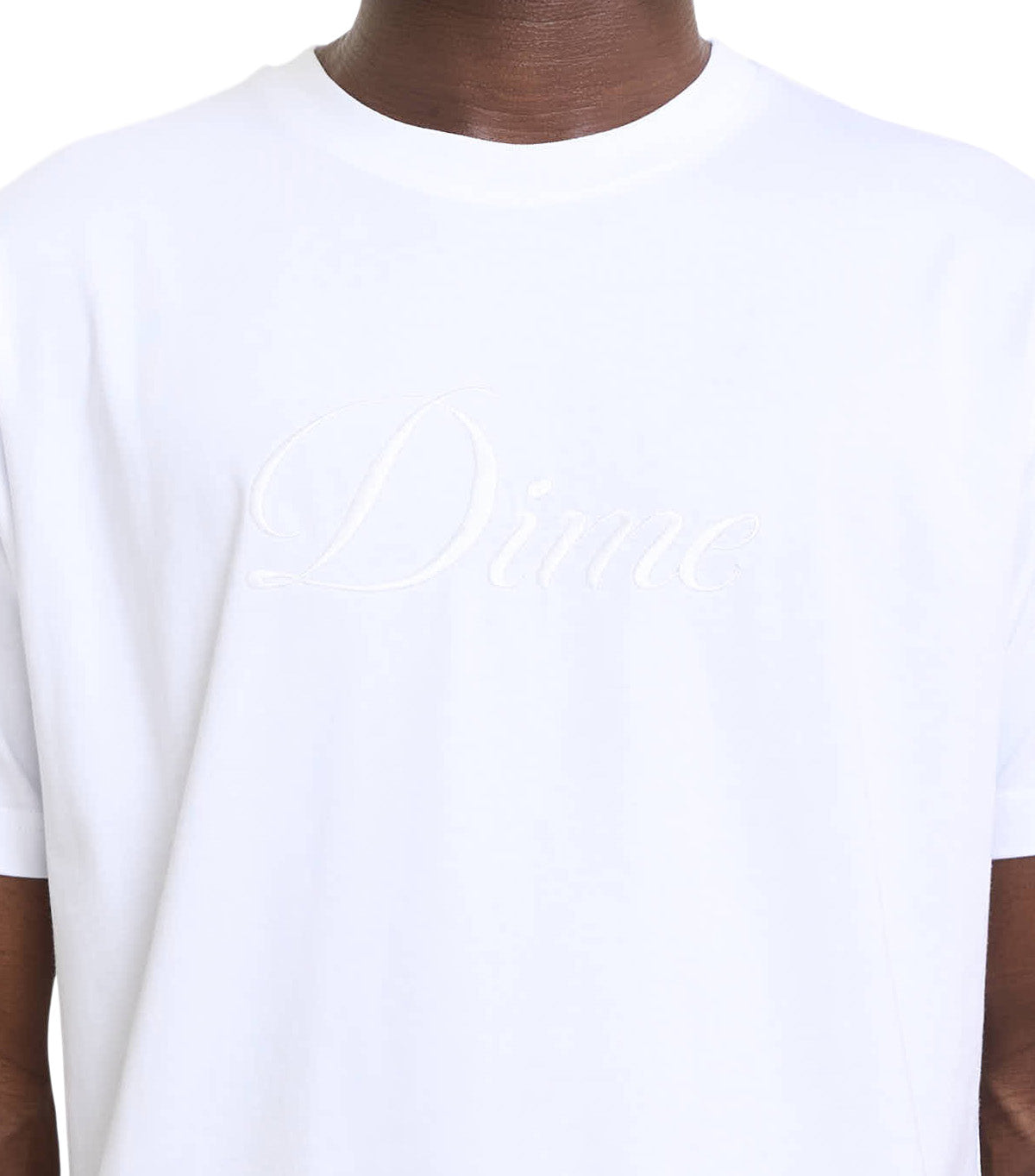 Dime Cursive T-Shirt White