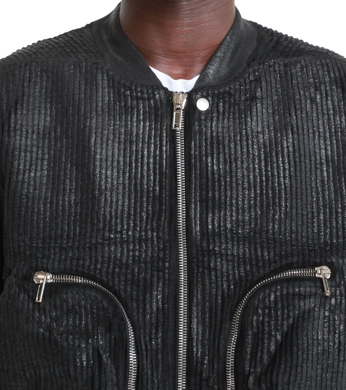 Rick Owens DRKSHDW Bauhaus Flight Bomber Jacket Black