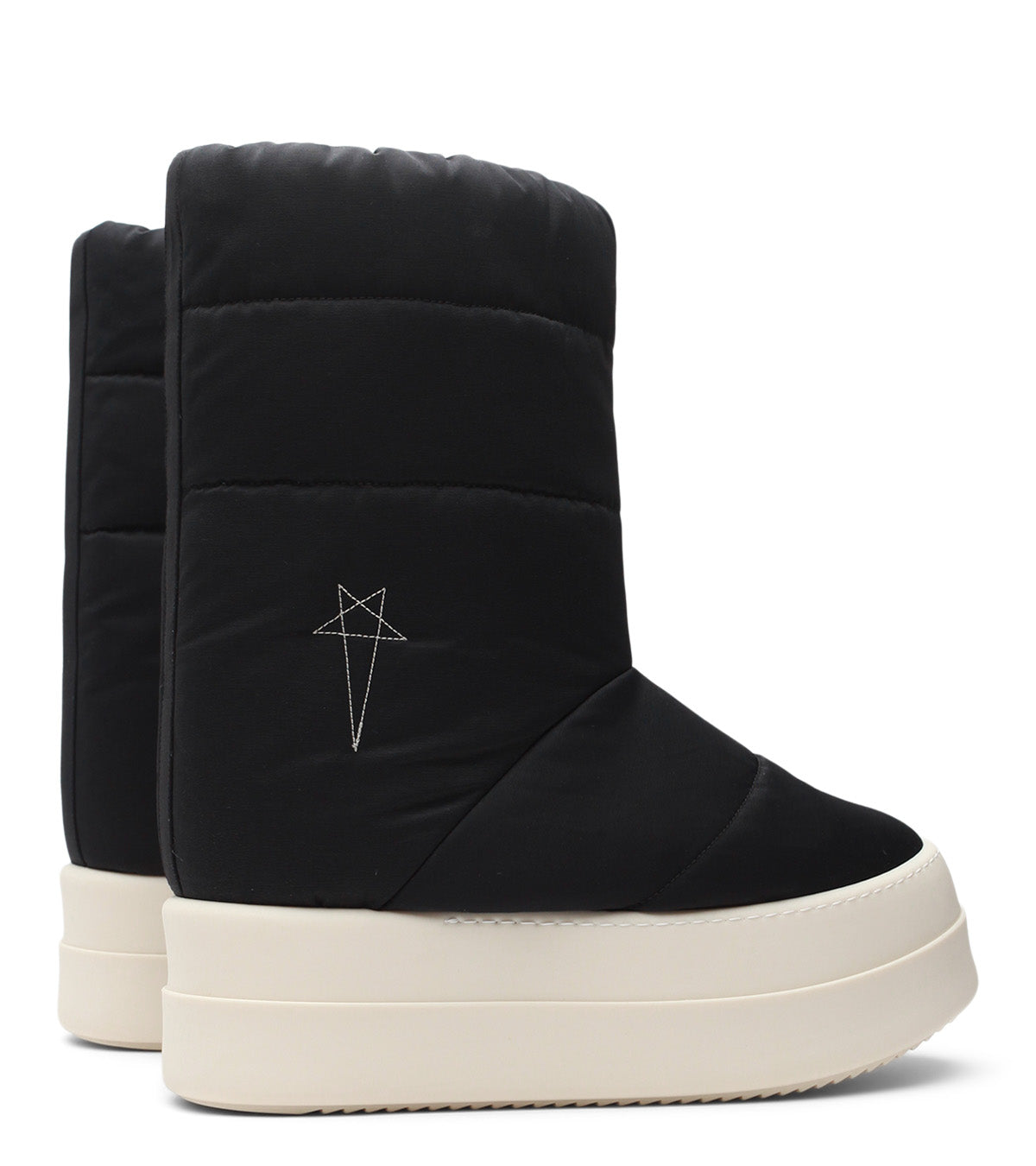 Rick Owens DRKSHDW Stivali Imbottiti Mega Bumper Lunar Black