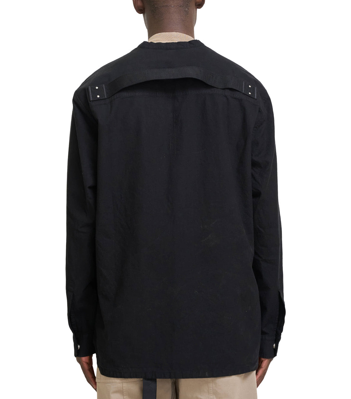 Rick Owens DRKSHDW Larry Jumbo Fogpocket Shirt Black