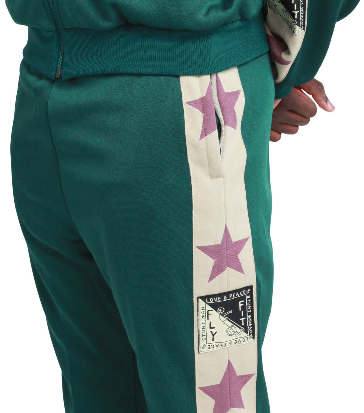 Kapital Smooth Jersey Stant Man & Woman Track Pants Green